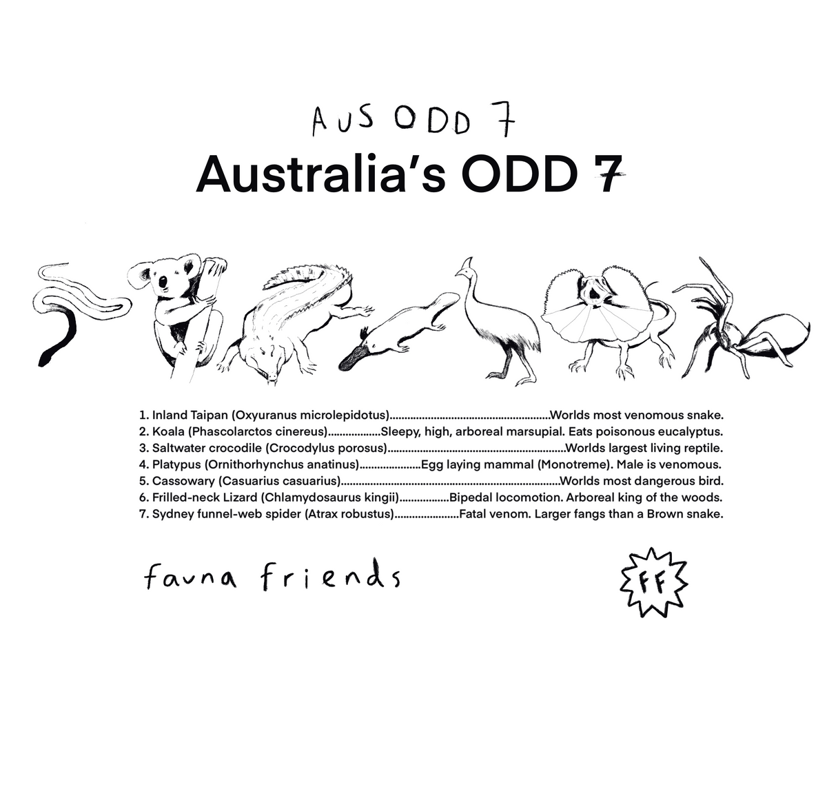 Aus Odd 7 Organic T-shirt