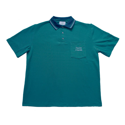 Checker-dot Collar Polo