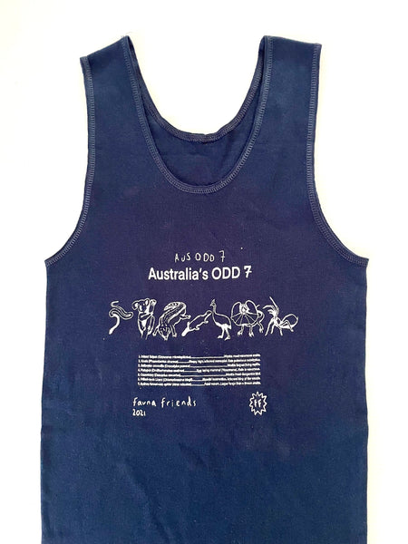 AUS ODD 7 blue singlet